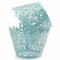 Emerald Blue Floral Lace Cupcake Wrappers & Liners | 25 PC Set